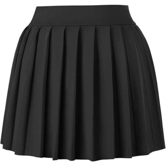 Womens Pleated Mini Skirt High Waist Y2K Skater School Girl Club Outfit - Picture 6 of 6
